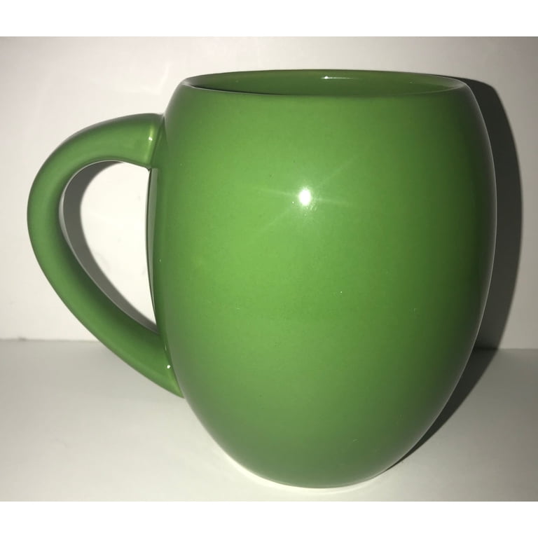 M&M's World Green Character Barrel Coffee Mug, Microwaveable, 12