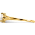 thumbnail image 4 of 14K Yellow Gold White Topaz Birthstone Ring (Size 7) Made In United States xbr181, 4 of 5