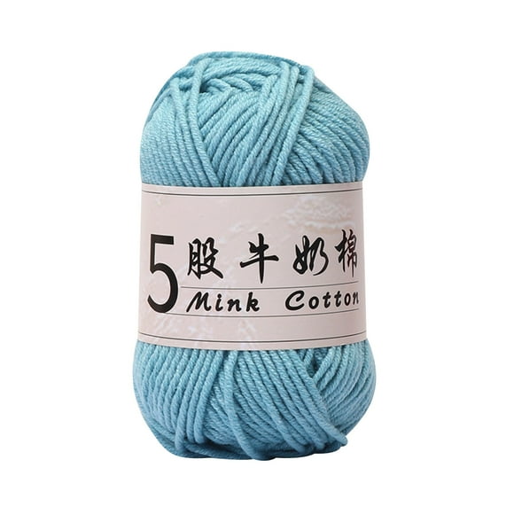 fheaev 5 Strands Milk Cotton Doll Crochet Diy Knitting Thread Baby Sweater Wool Ball