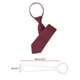 thumbnail image 2 of INSPIRE CHIC Men's Tie Zipper Adjustable Neck Tie for Casual Formal Wine Red -2, 2 of 4