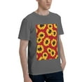 thumbnail image 2 of Bingfone Sunflowers On Red Men'S Loose Fit Short-Sleeve Pocket T-Shirt, 2 of 7
