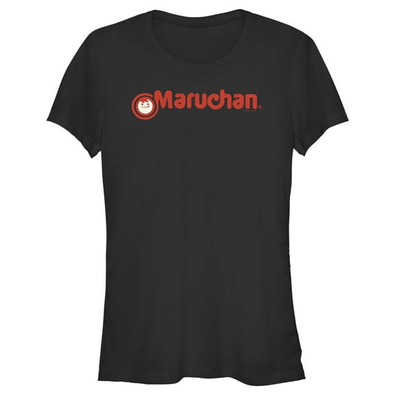 Junior's Maruchan Red Logo Graphic Tee Black Large