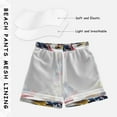 thumbnail image 3 of FORMRS Boys Swim Trunks Quick Dry Mesh Liner Boardshorts Sizes XS-XL, American Eagle Pattern, 3 of 7