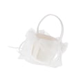thumbnail image 1 of Monstrate Beige Satin Flower Girl Basket Large Tulle Supplies Party Wedding Bow Kits de decoración para fiestas, 1 of 6