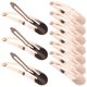 thumbnail image 4 of Retro Hairpin Girls Hair Accessories Simple Design Rectangular Clip Metal 10Pcs, 4 of 5