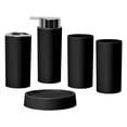 thumbnail image 1 of rn Bathroom Accessories Set Dish Vanity Decor Tumbler black, 1 of 7
