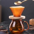 thumbnail image 2 of V60 Glass Coffee Dripper Coffee Server Set Coffee Funnel Dripper Heat Resistant Coffee Pot Pour Ove, 2 of 5