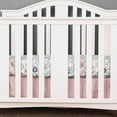 thumbnail image 6 of Sweet Baba 4 PC Crib Bedding Set for Girls, Pink Nursery Crib Bedding Set , Giraffe Crib Set Including Crib Skirt, Crib Quilt, Crib Sheet and Diaper Stacker, 6 of 7