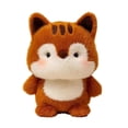 thumbnail image 3 of Plush Animal Stuffed Toy Cute Otter Desktop Companion Doll for Home Office Decoration and Soft Cuddle Body Pillow Soft Plushie Collectible Figure, Brown 6 Inch, 3 of 4
