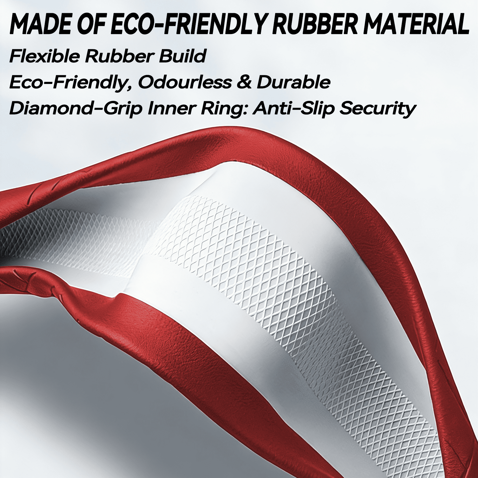 3D Embossed Custom Fit Steering Wheel Cover For Infiniti, Non-Slip Nappa Leather Wrap for Enhanced Grip & Comfort, Includes 2 Car Coasters & Fast Charging USB Cable Red