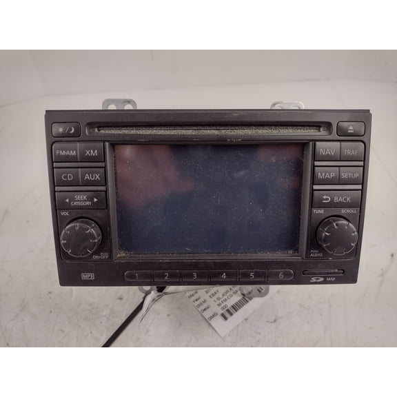 Pre-Owned 11 12 Nissan Rogue AM FM 6CD Navigation Radio Receiver OEM - Verify Specific Vehicle Fitment In Description - (Good)