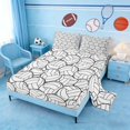 thumbnail image 2 of Erosebridal Volleyball Full Size Sheets, Sport Bed Sheets for Boys and Girls, 4-Piece, 1 Flat Sheet, 1 Fitted Sheet and 2 Pillowcases, 2 of 6