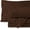 Chocolate Solid, variant on 100% Bamboo 3 Piece Fitted Sheet Set, 8" Deep Pocket, ( 1 Piece Fitted sheet and Two Pillowcases ), 100% Organic Bamboo - Twin Size - Black Solid.