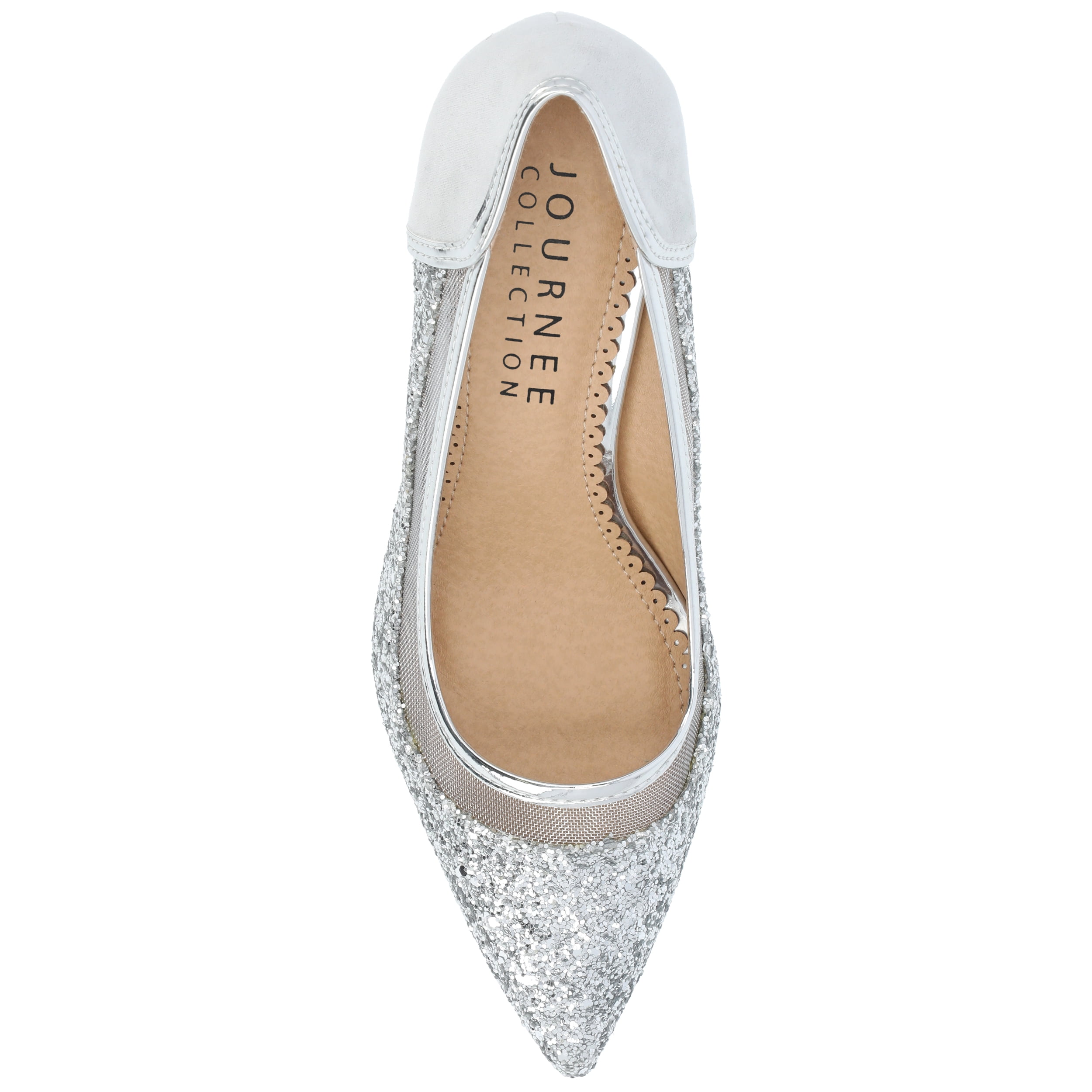Journee Womens Kalani Pointed Toe Mid Heel Pumps