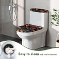 thumbnail image 5 of HELLHERO Colorful Cat Flowers Toilet Top Cover, Stretch Elastic Bottom Stays in Place, Comfortable and Practical Elastic Edge Fits All Toilet Shapes, Toilet Seat Covers, 5 of 8