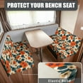 thumbnail image 2 of Uorisanigo Colorful Flower RV Sofa Seat Cover Stretch Camper Cushion Cover Booth Seats Comfortable 2 Sets Elastic Rv Seat Covers for RV Camper Car Bench Seats, 2 of 7