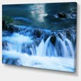 thumbnail image 2 of Beautiful Small Blue Waterfalls - Landscape Wall Art on Canvas, 2 of 3