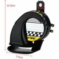 thumbnail image 3 of Universal Coche Motocicleta Moto Camión Barco 130db Eléctrico Ruidoso Caracol Aire Sirena Sirena Impermeable 12v Negro - El Negro - El Negro Otros Repuestos de Coche Pa, 3 of 5