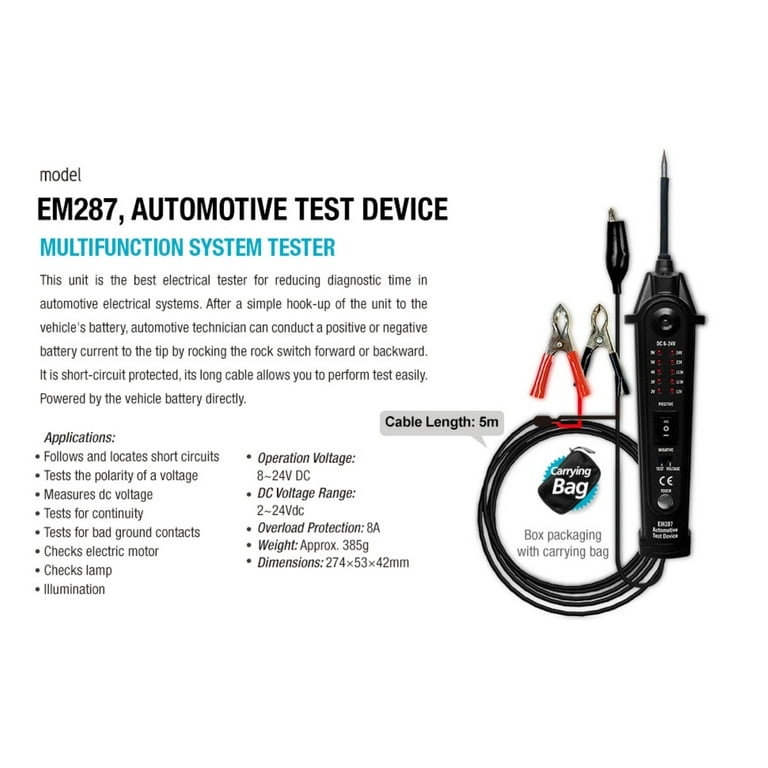 Allosun Automotive Electric Car Voltage Meter, Electrical Circuit