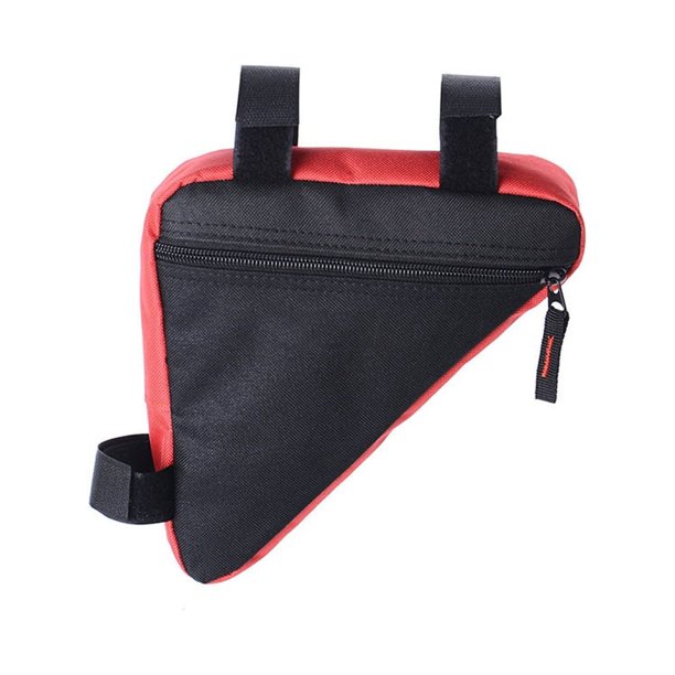 Bolsa para bicicleta de montaña Toystoory marco de tubo frontal impermeable rojo