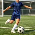 thumbnail image 2 of JAJAHO Boys Summer Outfits 2 Piece Athletic Set V Neck Tee And Elastic Waist Running Shorts Boy Summer Clothes Activewear, 2 of 5