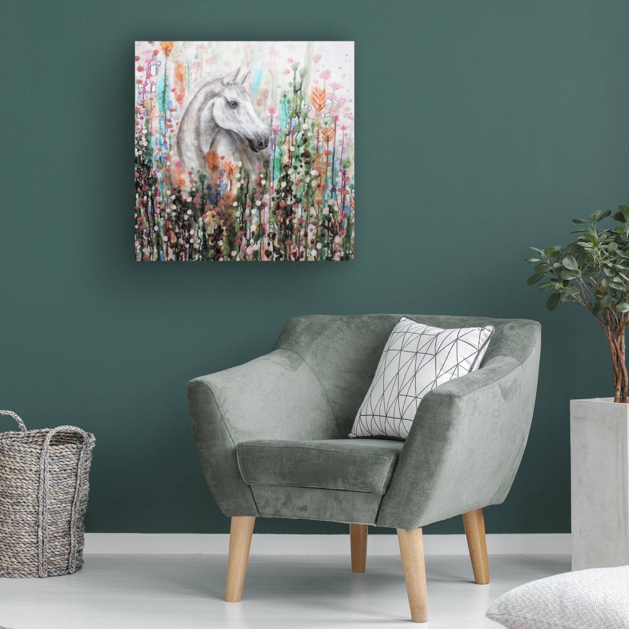 Canvas Wall Art - Sylvie Demers 'Ame Sauvage' Wall Art for Living Room, Bedroom, or Office D?cor by Trademark Fine Art - 35 x 35 Inches