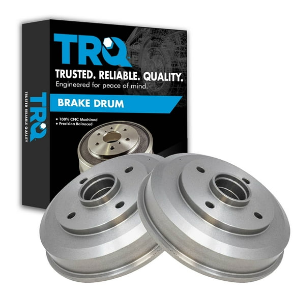 TRQ Rear Brake Drum Pair Set for 00-08 Ford Focus BRA75084