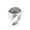 Green, variant on Unisex Stainless Steel Classic Domen Solid Simple Single Shiny Round Pink Gemstone Ring Princess Cut Smooth Wedding Band Silver Size 6