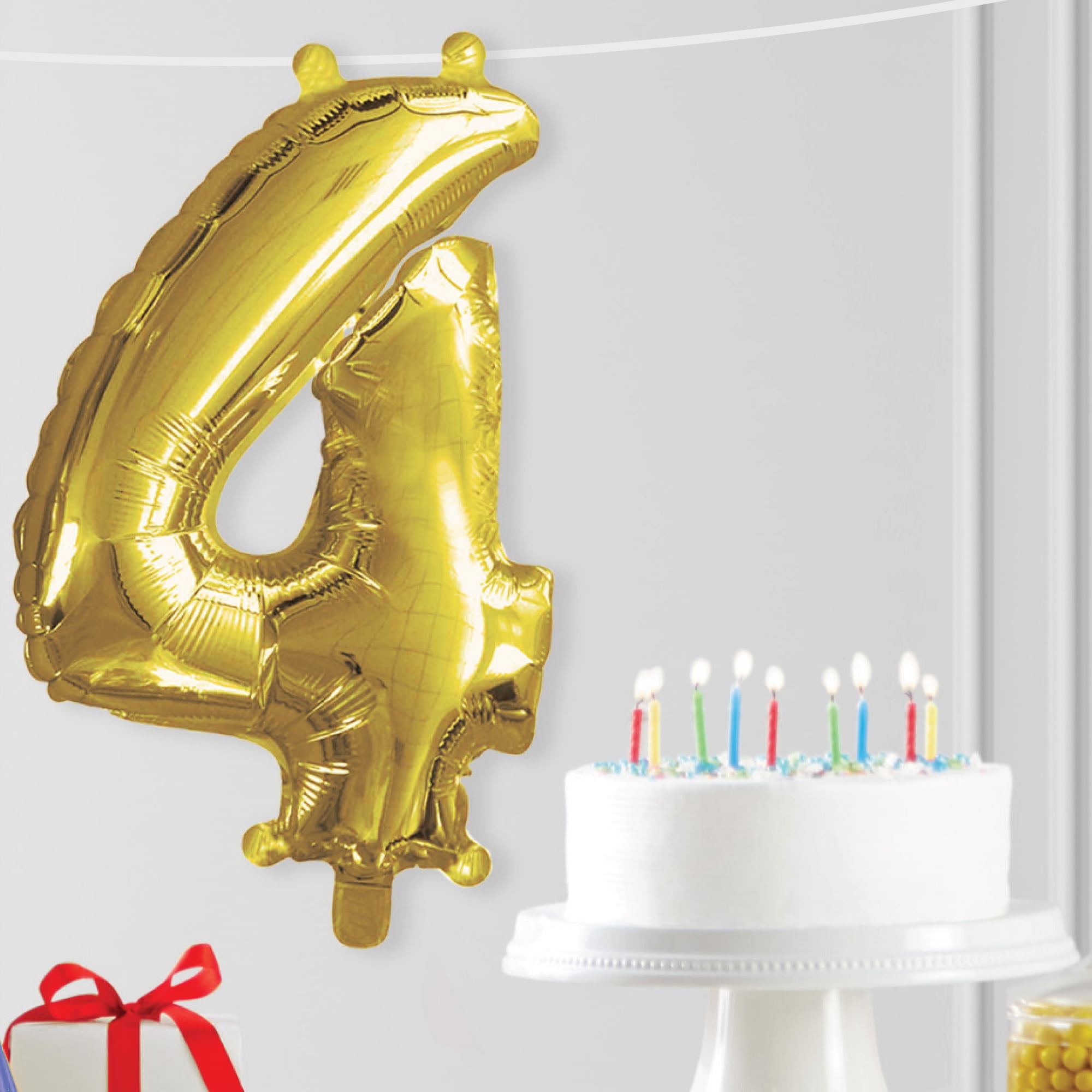 Mini mylar on sale number balloons