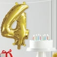 thumbnail image 2 of Way to Celebrate Party Gold Balloon Number "4", 1 Ct, 16", 2 of 4