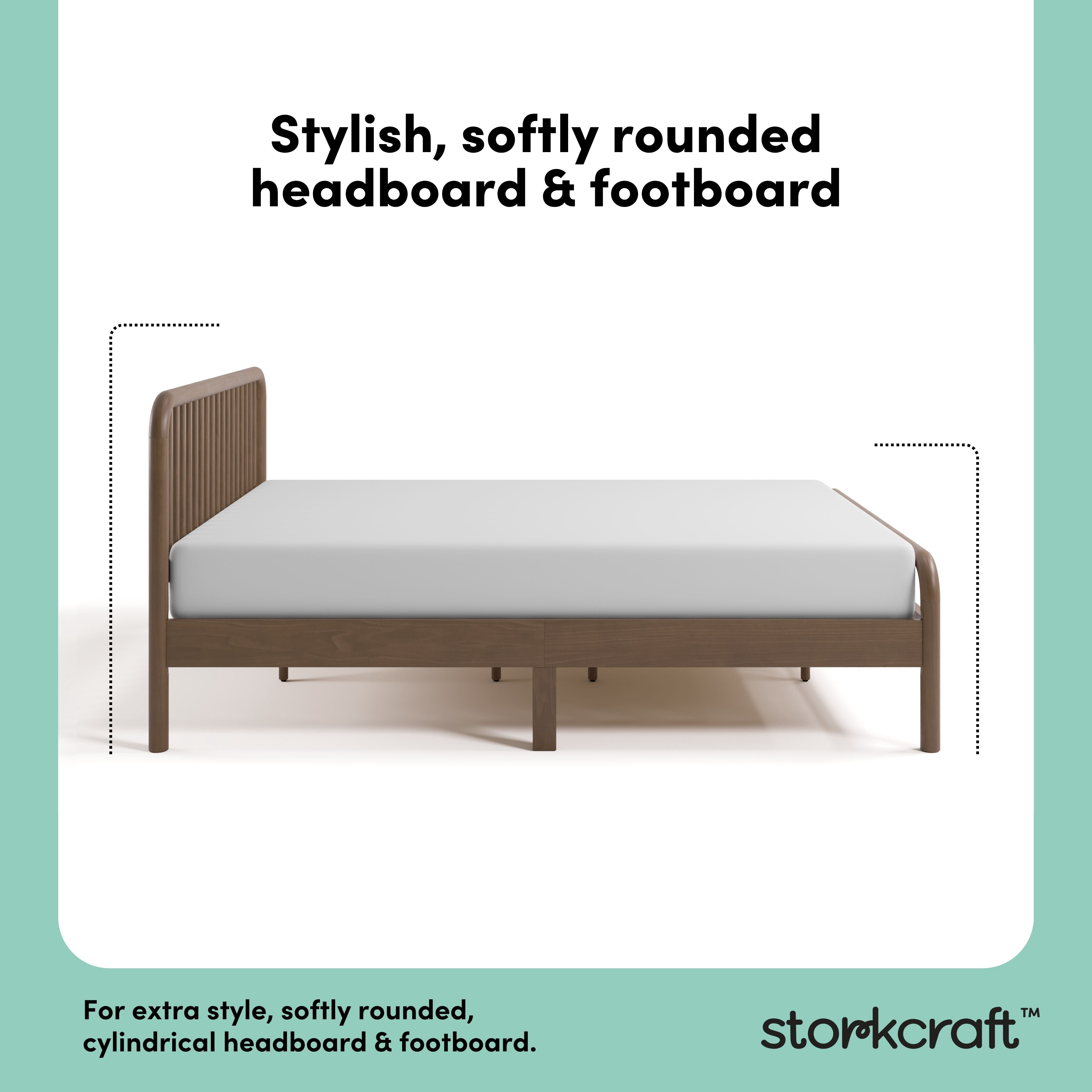 Storkcraft Porto Full Bed, Hazelnut