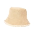 thumbnail image 2 of Otoño Invierno Sombrero Casual Pescador Gorras Felpa Cubo Sombrero para Viajar Escalada Beige Zulema Sombrero de copa, 2 of 8