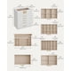 thumbnail image 5 of SONGMICS Joyero con Tapa de Vidrio, Organizador de Joyas de 6 Capas, 5 Cajones, para Gafas de Sol, Joyas Grandes, Almacenamiento de Joyas, Estilo Moderno, Color Blanco Nube y Dorado UJBC171W01, 5 of 5