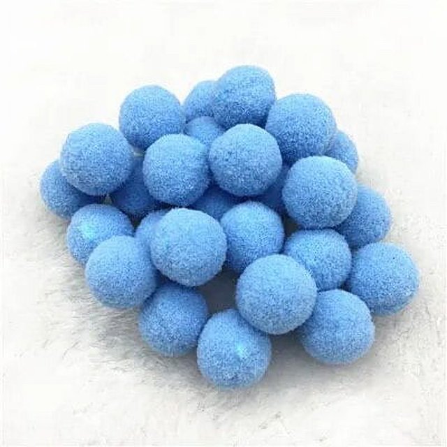 Bola de pompones suaves y esponjosos de 8mm, 10mm, 15mm, 20mm, 25mm, 30mm, Pompones DIY, artesanía de costura hecha a mano, juguete para niños, decoración de boda y Navidad