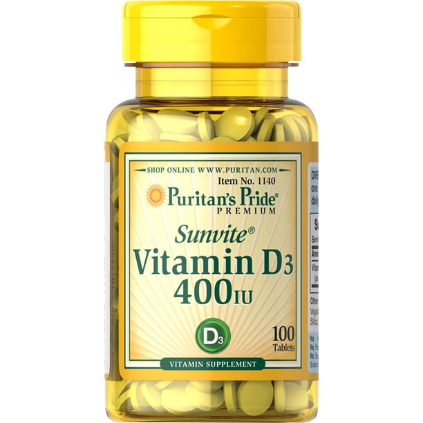Puritan's Pride Vitamin D3 400 IU