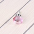 thumbnail image 3 of 10 Pcs 30mm - Glass Cupboard Crystal Shape Pull Handle - Pink, 3 of 5