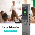 thumbnail image 3 of Graflsoa K66 Digital Voice Recorder with 8GB Built-in Card, 30-Hour Storage, 0.96" TFT Color Screen, 1536kbps Max Bitrate, Voice Control, Playback, and Rechargeable Battery, 3 of 6