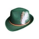 thumbnail image 4 of Sombrero Fedora jinwen Verde para hombre con plumas, 4 of 8