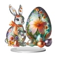 thumbnail image 2 of Kbndieu Easter Decorations for Home Farmhouse Spring Easter Table Centerpieces 2D Acrylic Easter Table Decor for Indoor Home Party Spring Easter Tabletop Decoration Easter Gifts, 2 of 6