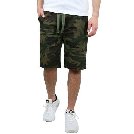 Men's Cotton Stretch Twill Jogger Lounge Shorts