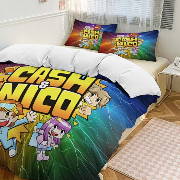 Cash And Nico Comfortable 3-Piece Bedding Set Pillow Case Bed Duvet Cover Pillowcases