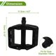 thumbnail image 4 of Pedal de bicicleta de nylon universal sin tiras reflectantes, pedal plano negro de 14mm para BMX MTB bicicletas de carretera 1 par, 4 of 7