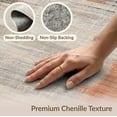 thumbnail image 6 of ODIKA 4'x6' Washable Area Rug Non-Slip, Chair-Friendly, Flatwoven Stump Grain Annual Rings Tone Ring Concentric Earthy Farmhouse for Home Office, Under Desk, 6 of 7
