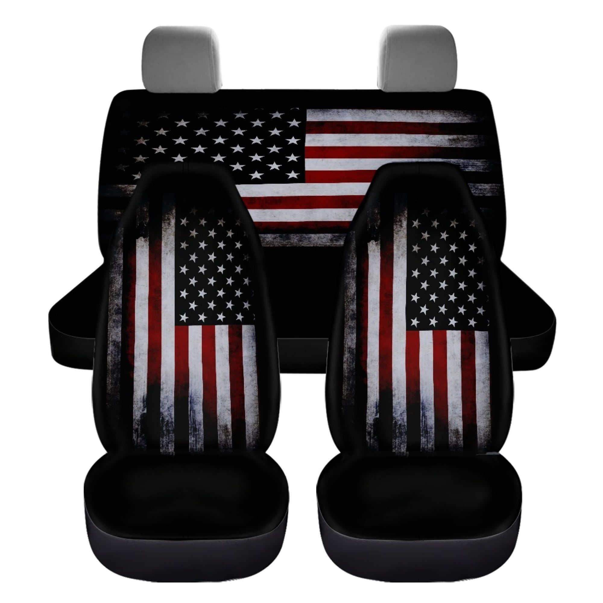 Pzuqiu Camo Seat Covers for Truck Full Set 11 Pcs Deer Car Accessories for  Women Steering Wheel Cover American Flag Keychain Girly Seat Covers for  Cars Seatbelt Cover Brown Vehicle Cup Holder