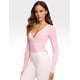thumbnail image 3 of Remera INGIA de Manga Larga con Cuello en V y Lazo Rosa Leche M, 3 of 4
