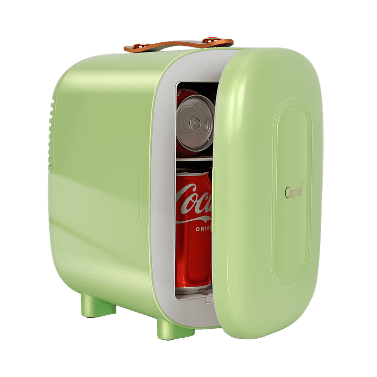 Caynel 5L Portable Retro Mini Fridge 6-can Mini Refrigerator