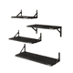 thumbnail image 1 of Set 4 Repisas  Bloosom Flotante Madera Minimalista Muebles Hogar Decorar Negro, 1 of 4