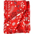 thumbnail image 5 of Serafina Home Plant Festivities Traditional Christmas Throw Blanket, 50" x 60", 5 of 5