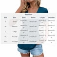 thumbnail image 3 of Turilly Women's Twist Front Tunic Top Womens Solid Casual Kink Front Gathered V-Neck Short Sleeve Tops T-shirt Blouses, 3 of 6