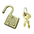 thumbnail image 1 of Vintage Padlock Lock Notebook Luggage Belt Padlock Lock with Key Locks Hardware, 1 of 9